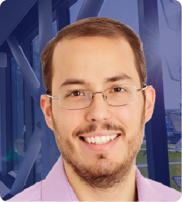 A color photo of a man.