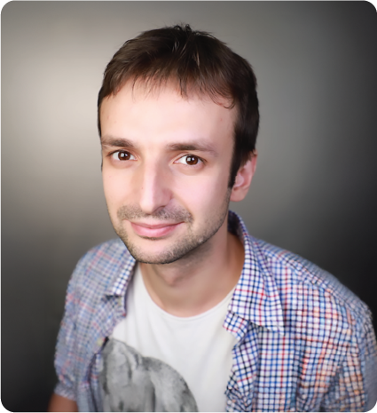 A color photo of a man.