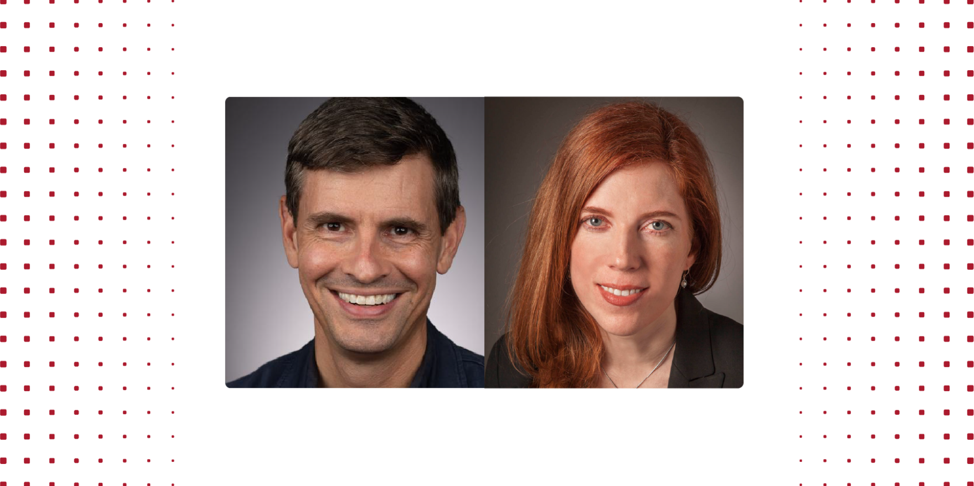 Two photos, one of a man and one of a woman.