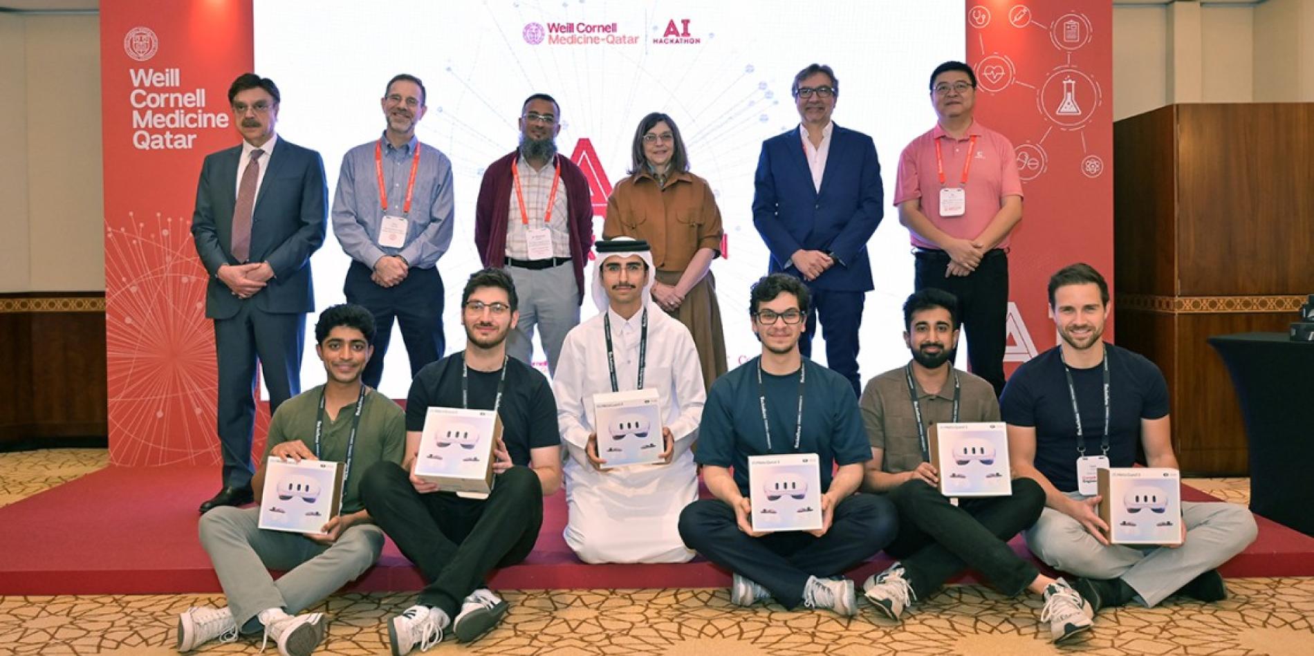 A color photo showing a group of people.