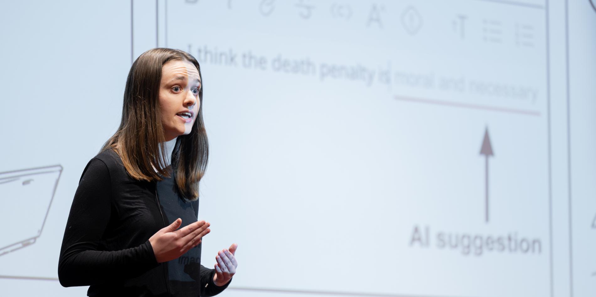 Info Sci Ph.D. student, Sterling Williams-Ceci, wins 2nd place in this year’s 3MT competition