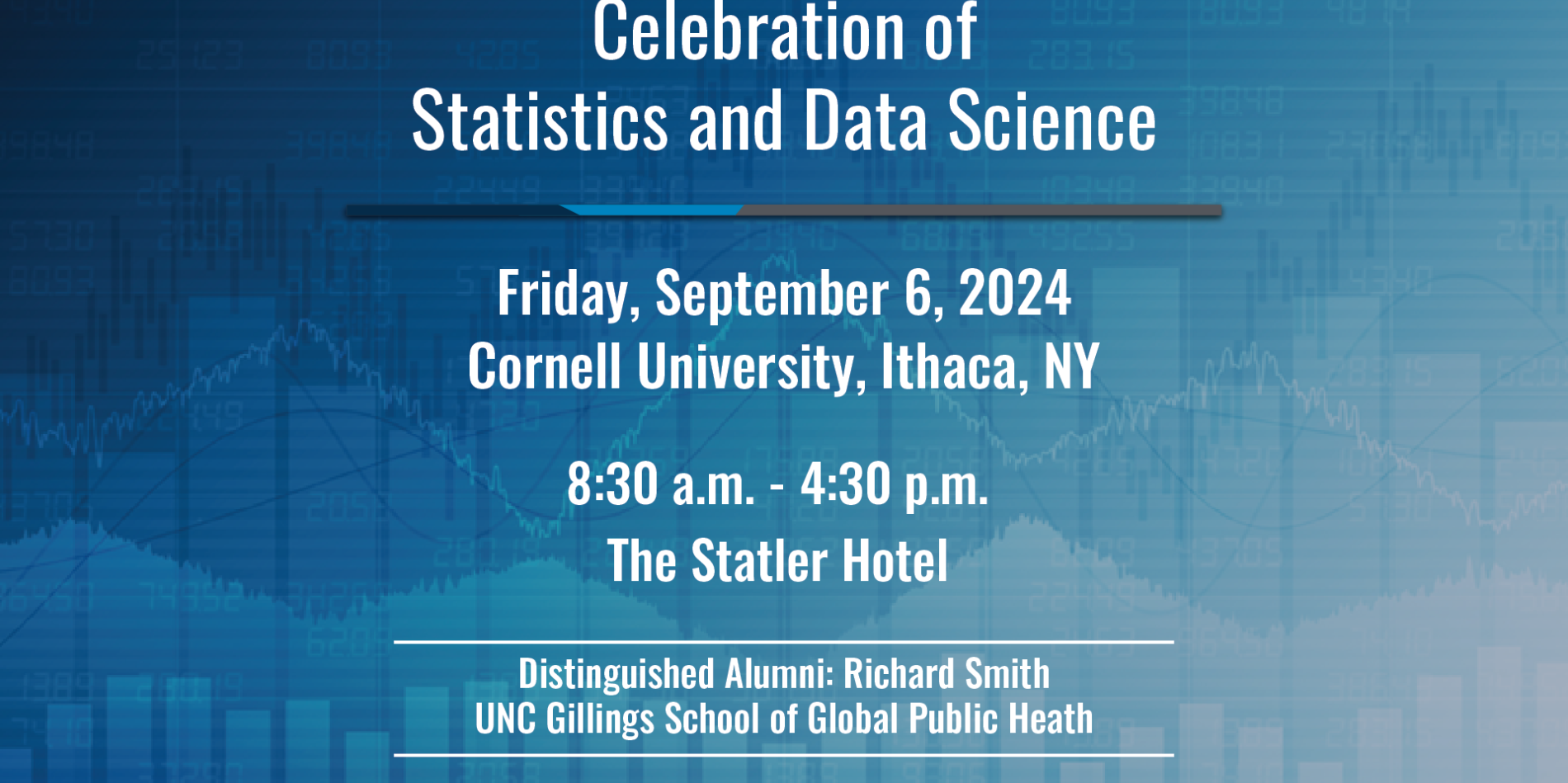Seventh Celebration of Statistics and Data Science slated for Sept. 6