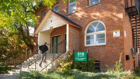 Jason Koski/Cornell University Ithaca Community Recovery, located in downtown Ithaca, schedules more than 200 meetings a month for 35 groups - a new platform designed by project team Hack4Impact will make it easier to populate, track and edit the calendar.