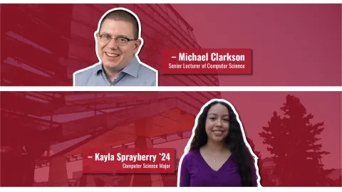 Michael Clarkson and Kayla Sprayberry `24 reflect on first-gen experience