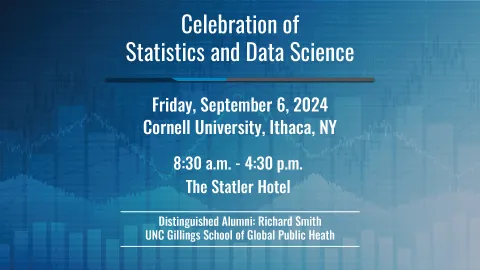 Seventh Celebration of Statistics and Data Science slated for Sept. 6