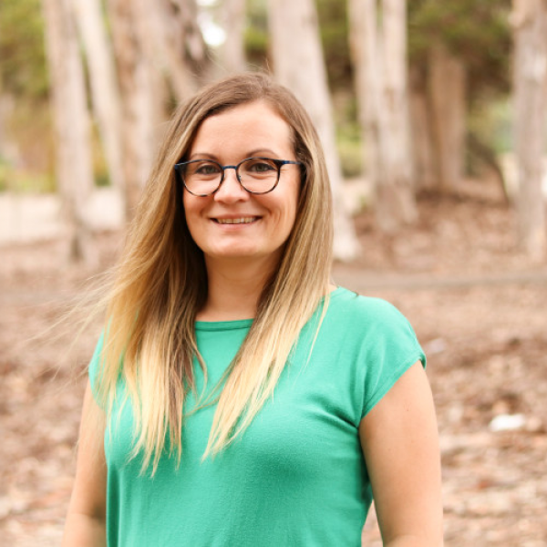 A color photo of Jelena Bradic standing outside.