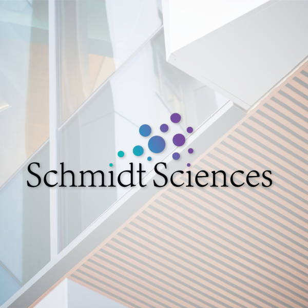A color photo showing the outside of a building with the Schmidt Science logo overlaying the image. 