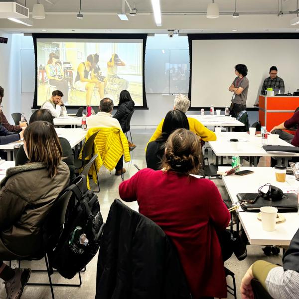 Participants during a workshop at ‘Migrant Commons.’