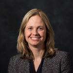 A color photo of Ingrid Jensen