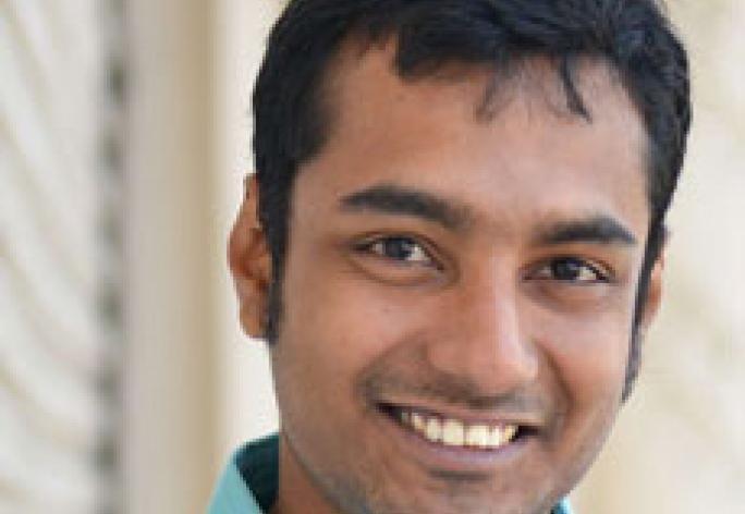 Color portrait of Jayadev Acharya