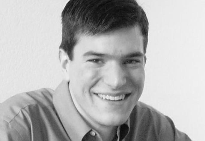 Black and white photo of Aaron Wagner