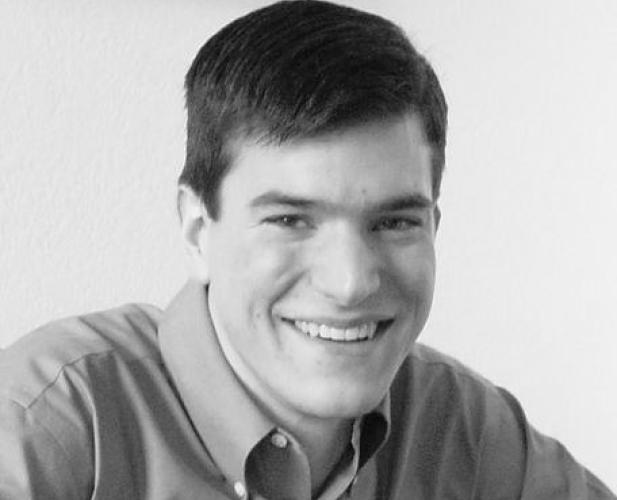 Black and white photo of Aaron Wagner