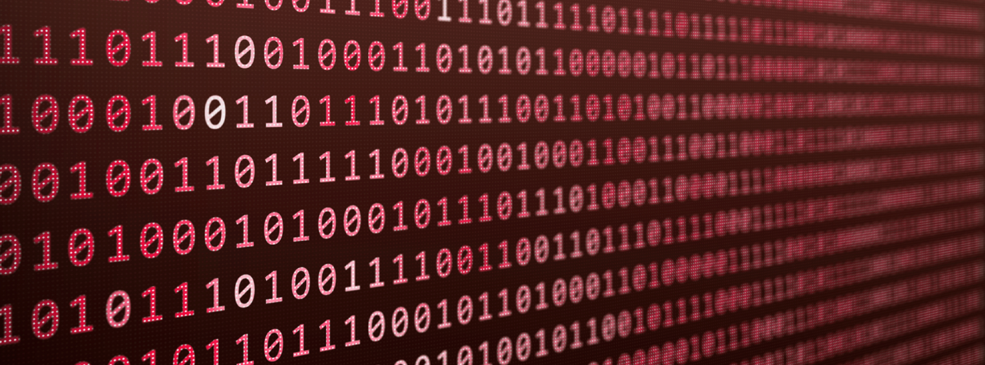 red, orange and purple shadows reflect on programming sequences